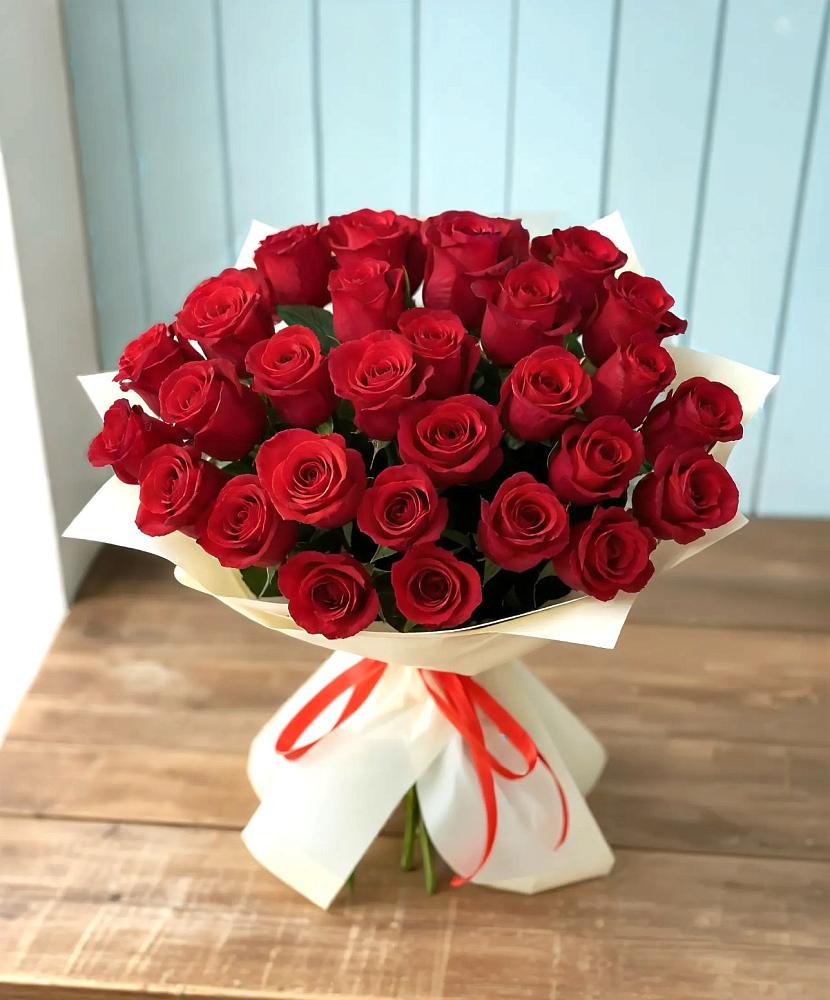 Букет 29 Красных роз в Николаевке Республики Мордовия