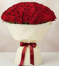 Букет 101 Красная роза Милано в Николаевке Республики Мордовия