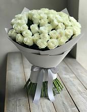 Букет 35 Белых роз в Николаевке Республики Мордовия
