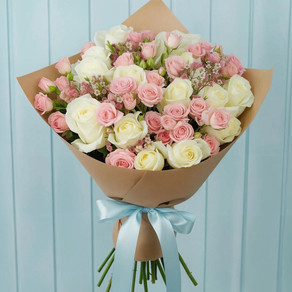 Букет цветов из: Розы в Николаевке Республики Мордовия