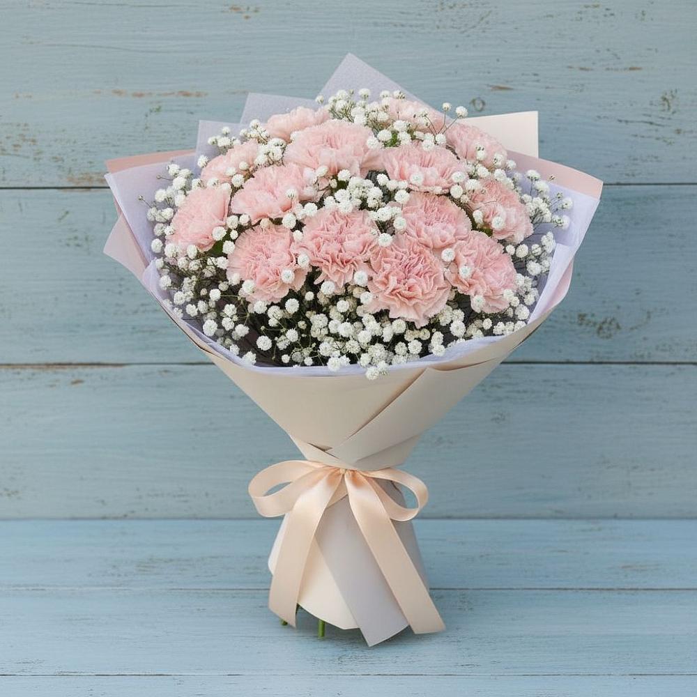 Букет цветов из: Гвоздики в Николаевке Республики Мордовия