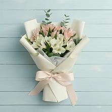 Букет цветов из:  Альстромерии #REPLACE_PRED# Николаевке Республики Мордовия