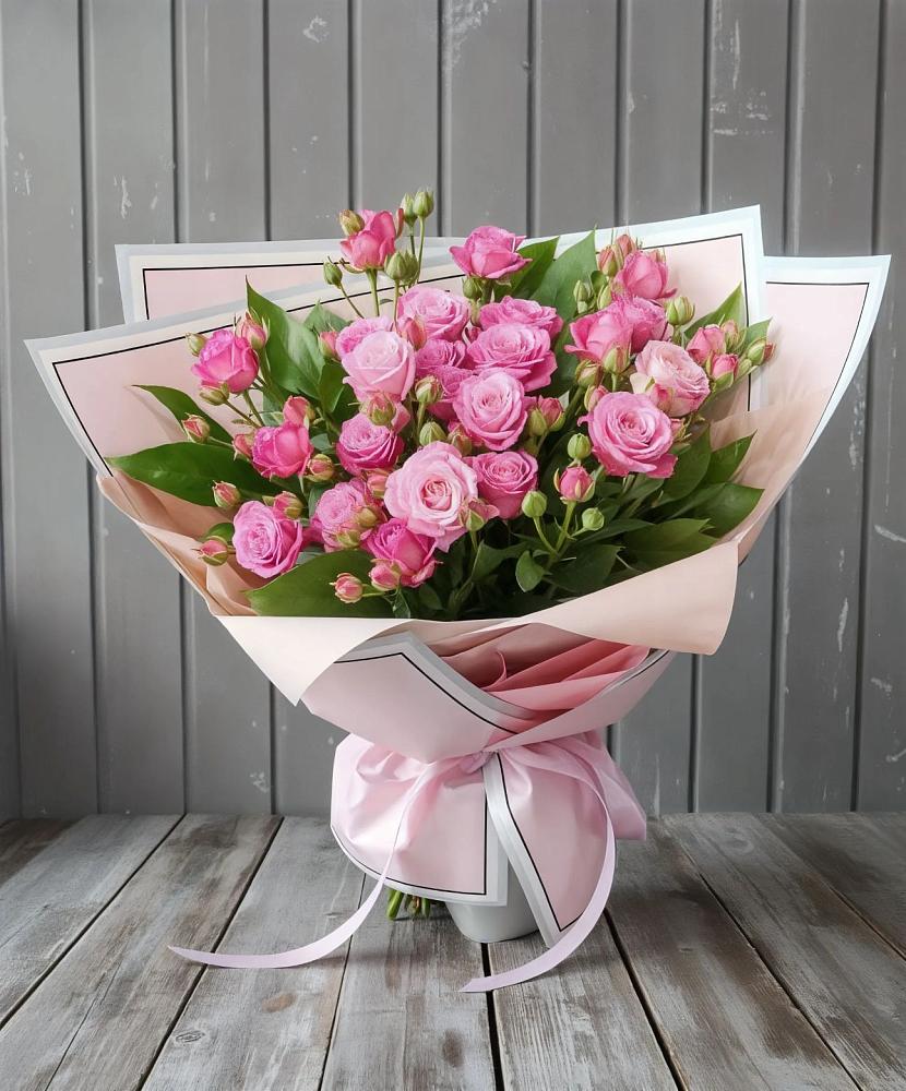 Букет Розовый кустик в Николаевке Республики Мордовия