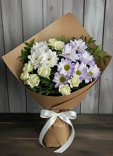 Букет цветов из:  Хризантемы и Розы в Николаевке Республики Мордовия