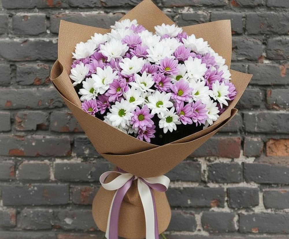 Букет цветов из: Хризантемы в Николаевке Республики Мордовия