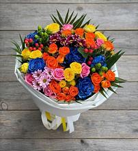 Букет цветов из:  Розы и Хризантемы в Николаевке Республики Мордовия