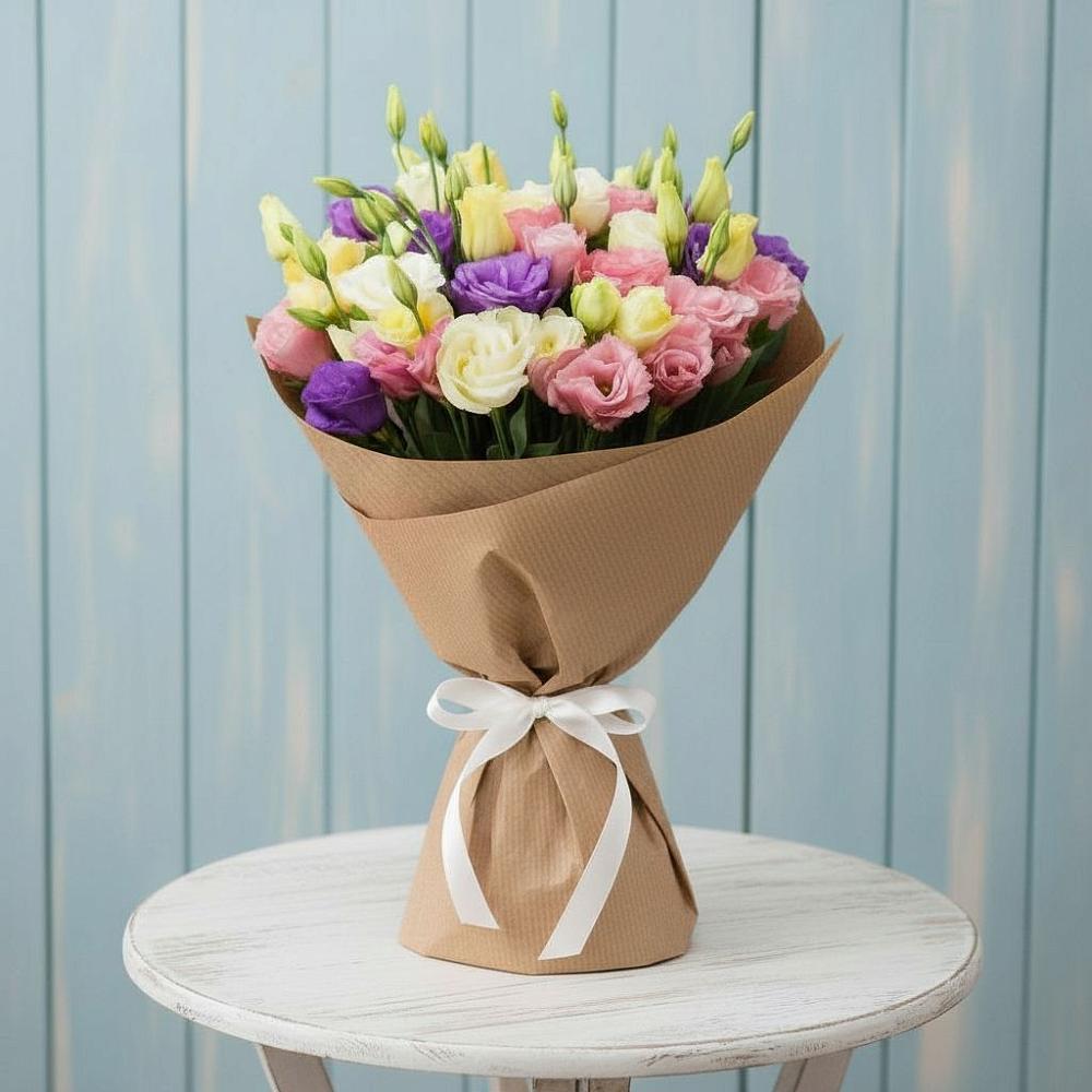 Букет цветов из: Лизиантусы в Николаевке Республики Мордовия