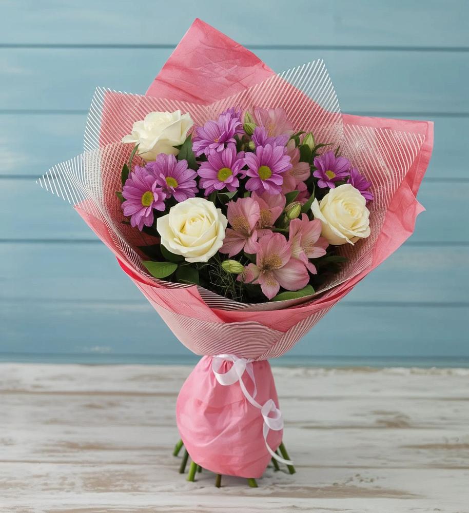 Букет цветов из: Герберы в Николаевке Республики Мордовия