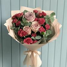 Букет цветов из:  Гвоздики и Розы в Николаевке Республики Мордовия