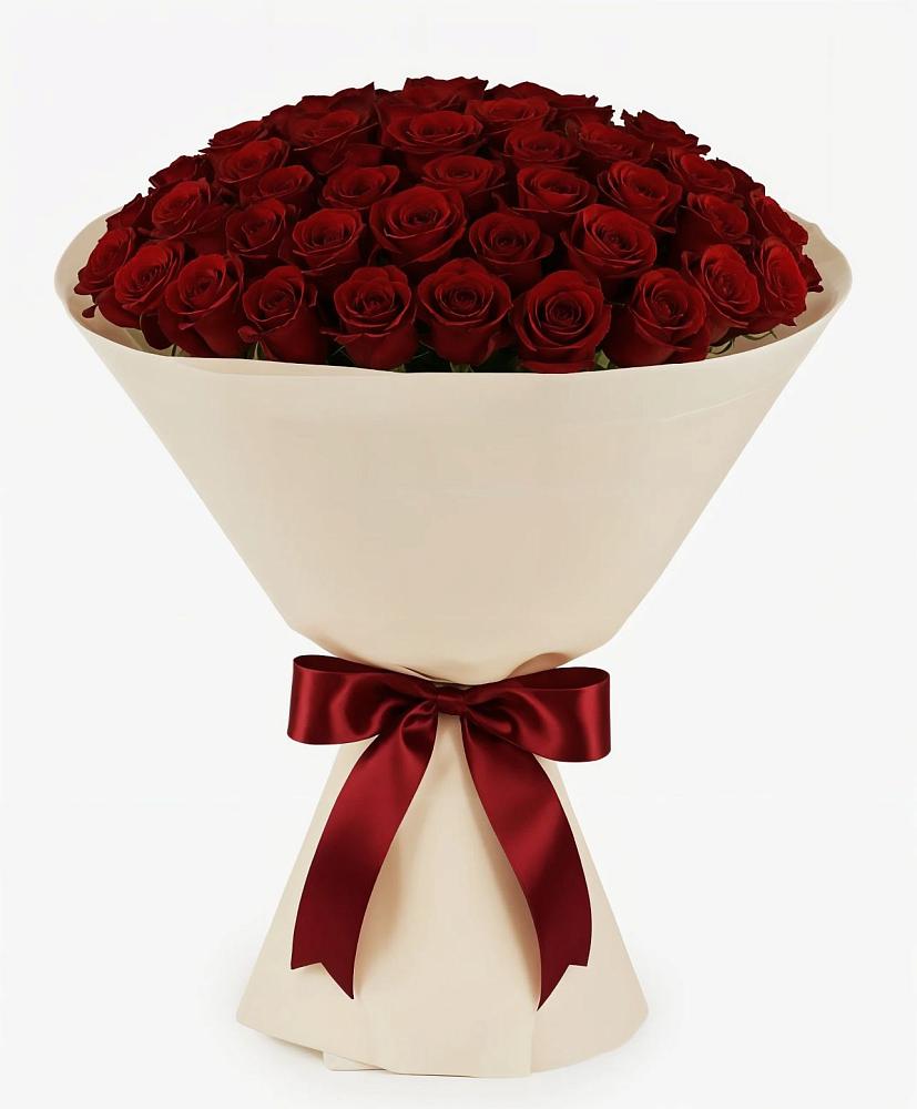 Букет 101 Бордовая роза Блэк Бакарра в Николаевке Республики Мордовия