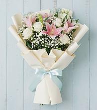 Букет цветов из:  Лилии в Николаевке Республики Мордовия