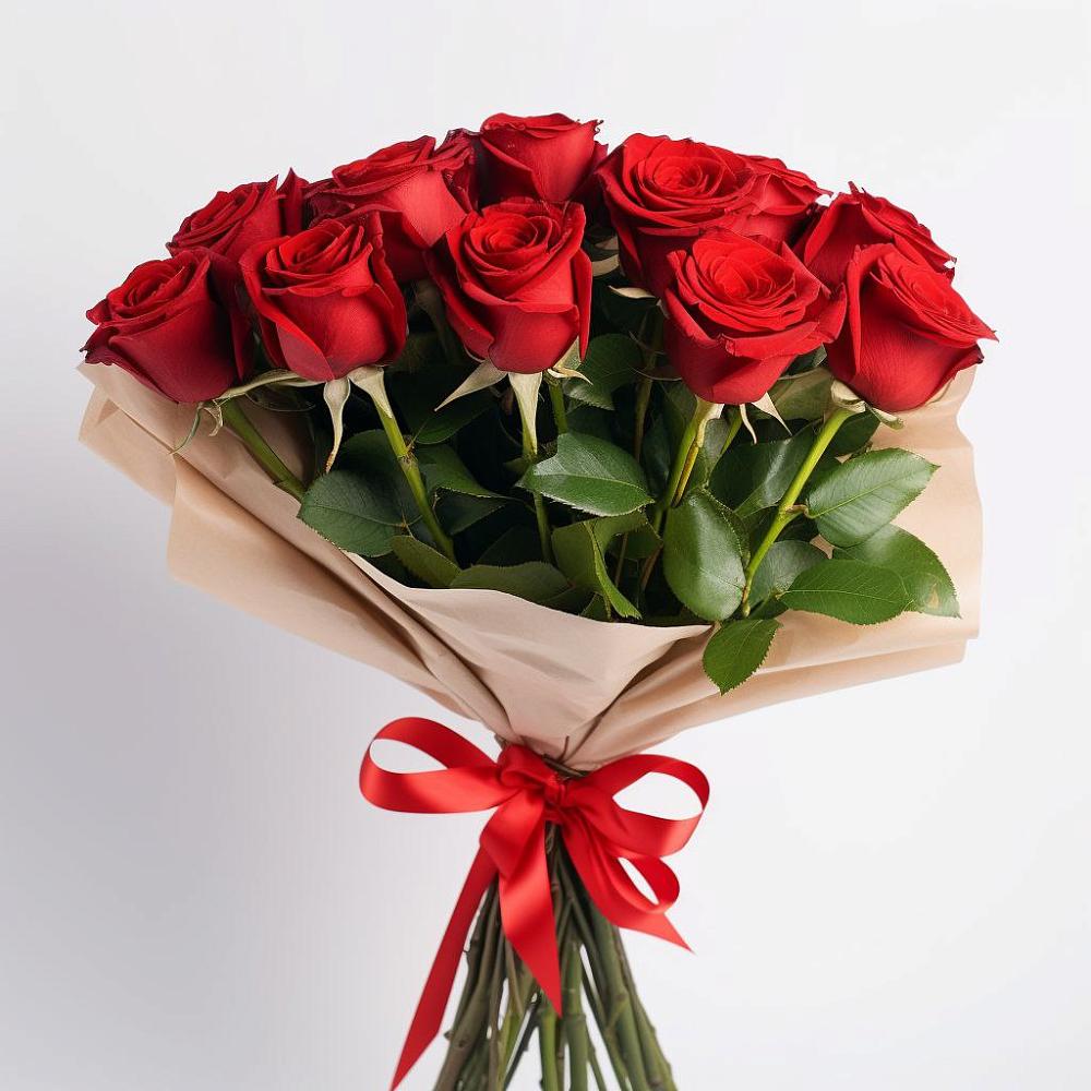 Букет 11 Красных роз Эдлесс Лав в Николаевке Республики Мордовия