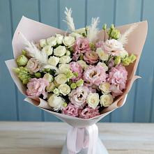 Букет цветов из:  Альстромерии и Розы в Николаевке Республики Мордовия