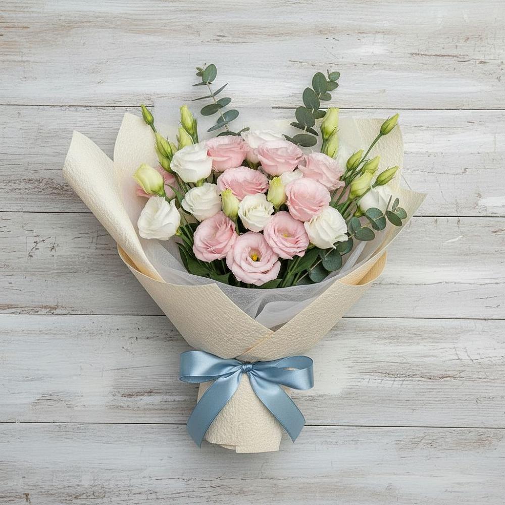 Букет цветов из: Лизиантусы в Николаевке Республики Мордовия